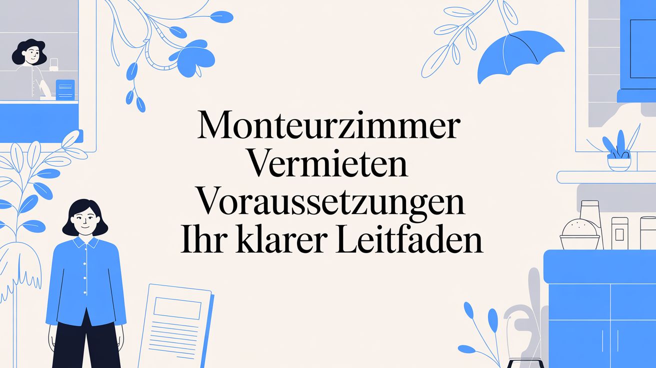 Monteurzimmer vermieten Voraussetzungen: Ihr klarer Leitfaden