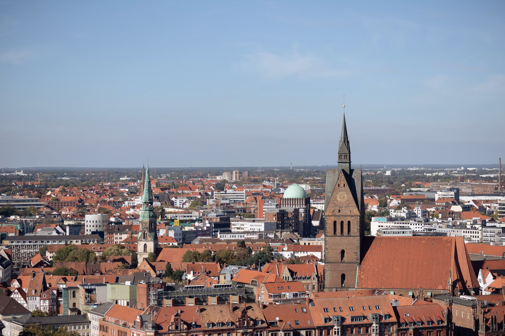 hannover unterkünfte für geschäftsreisende - skyline hannover innenstadt